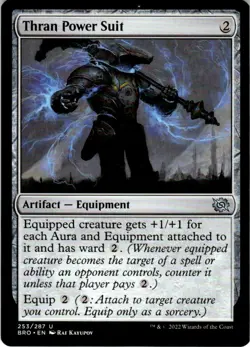 2022 Magic The Gathering The Brothers' War Thran Power Suit #253 Light Play - Image 1