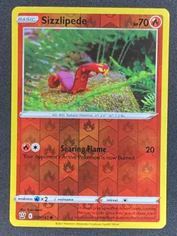 Pokemon Sizzlipede Reverse Holo 029/163 BST Battle Styles NM - Image 1
