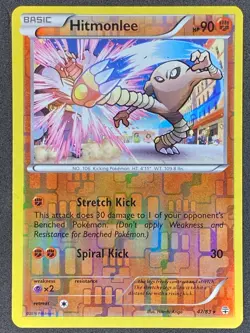 Pokemon Hitmonlee Reverse Holo 47/83 GEN Generations LP - Image 1