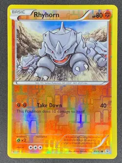 Pokemon Rhyhorn Reverse Holo 49/83 GEN Generations LP/NM - Image 1