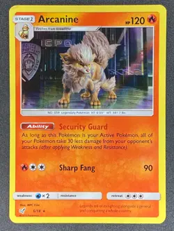 Pokemon Arcanine 6/18 DET Detective Pikachu LP - Image 1