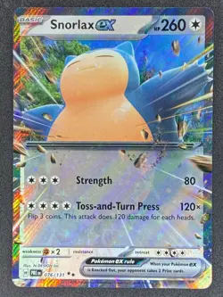 Pokemon Snorlax ex 076/131 PRE Prismatic Evolutions NM - Image 1