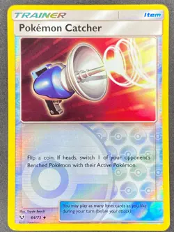 Pokemon Pokemon Catcher Reverse Holo 64/73 SHL Shining Legends LP/NM - Image 1