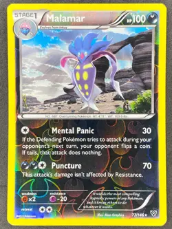 Pokemon Malamar Reverse Holo 77/146 XY Base Set LP/NM - Image 1