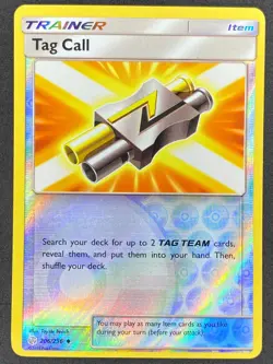 Pokemon Tag Call Reverse Holo 206/236 CEC Cosmic Eclipse LP/NM - Image 1