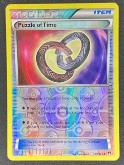 Pokemon Puzzle of Time Reverse Holo 109/122 BKP BREAKpoint LP/NM - Image 1