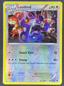 Pokemon Loudred Reverse Holo 81/124 FCO Fates Collide LP - Image 1