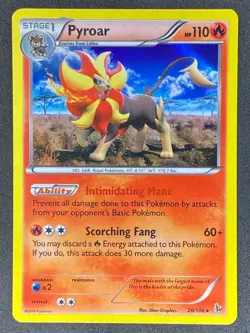 Pokemon Pyroar 20/106 FLF Flashfire NM - Image 1