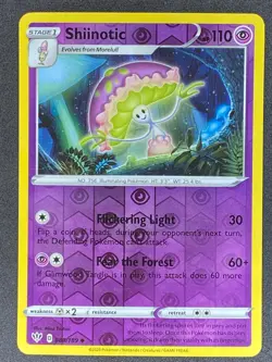 Pokemon Shiinotic Reverse Holo 080/189 DAA Darkness Ablaze NM - Image 1