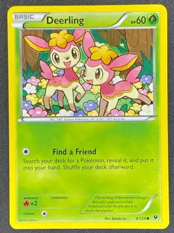 Pokemon Deerling 8/124 FCO Fates Collide LP/NM - Image 1
