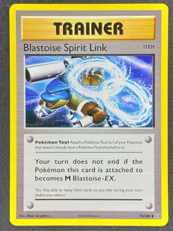 Pokemon Blastoise Spirit Link 73/108 EVO Evolutions LP/NM - Image 1