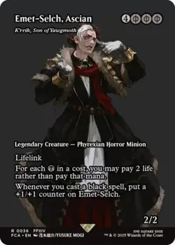 MTG English Emet-Selch, Ascian - K'rrik, Son of Yawgmoth (Showcase) NM Normal - Image 1