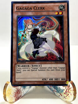 YuGiOh! Gagaga Clerk CBLZ-EN008 1st Edition Super Rare LP - Image 1