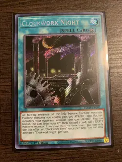 YUGIOH CLOCKWORK NIGHT Play Set BLCR-EN007 SECRET 1ST ED NM - Image 2