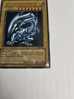BLUE EYES WHITE DRAGON SDK 001 DAMAGED YU GI OH - Image 4