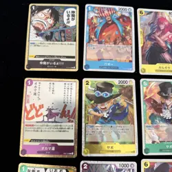 One Piece TCG 17 Card FOIL Holo Lot Shiny Parallel Cards NM+ (Lot 116) - Image 2