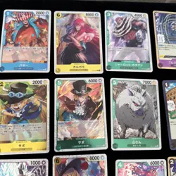 One Piece TCG 17 Card FOIL Holo Lot Shiny Parallel Cards NM+ (Lot 116) - Image 3