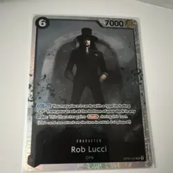 One Piece Rob Lucci OP03-092 Rush Foil Character Card 7000 Power - Image 1