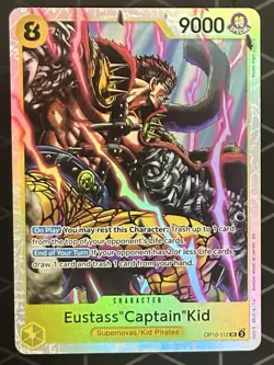 Eustass Captain Kid - OP10-112 SR Royal Blood - ONE PIECE Card Game NM English - Image 1