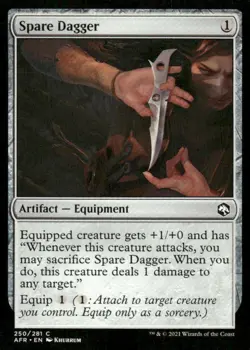 Spare Dagger 250/281 AFR MTG Magic the Gathering card - Image 1