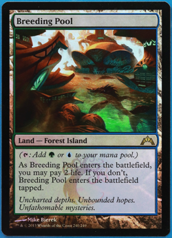 Breeding Pool FOIL Gatecrash NM Land Rare MAGIC MTG CARD (ID# 502090) ABUGames - Image 1