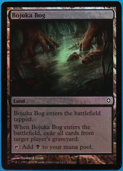 Bojuka Bog FOIL Worldwake NM Land Common MAGIC MTG CARD (ID# 502088) ABUGames - Image 1