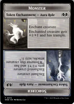 2023 Wilds of Eldraine Tokens Monster // Sorcerer #15 Light Play - Image 1