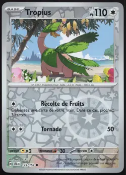 Pokemon Card Tropius 123/159 Reverse Adventures Set French - Image 1