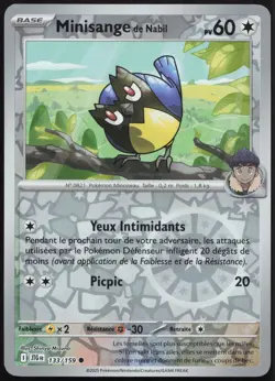 Carte Pokemon Minisange de Nabil 133/159 Reverse Aventures Ensemble Francais - Image 1