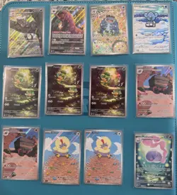 Pokemon TCG SV: Black Bolt Illustration rare lot of 15 - Image 1