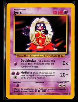 1999 Pokemon TCG Jynx Base Set #031/102 - Image 1