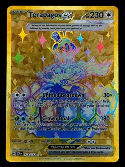 Terapagos ex 173/142 Hyper Rare Stellar Crown Pokemon Near Mint - Image 1