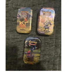 Pokemon TCG Ascended Heroes Mini Tins Pikachu, Riolu, Zorua - Image 1