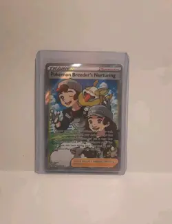 Pokemon Breeder's Nurturing - Darkness Ablaze - 188/189 Holo Full Art - NM+ - Image 1