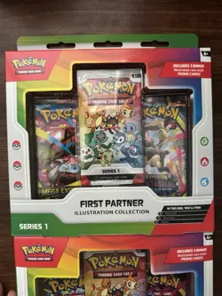 Two (2) Pokemon TCG First Partner Illustration Collection Series 1 Boxes New - Image 2