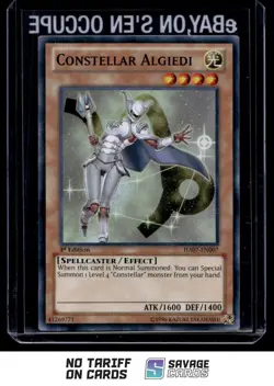 1996 YuGiOh 1st Edition Constellar Algiedi #HA07-EN007 - Image 1