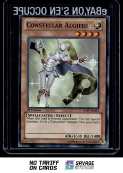 1996 YuGiOh 1st Edition Constellar Algiedi #HA07-EN007 - Image 1