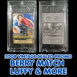 2008 One Piece LUFFY ACE BERRY MATCH Carddas SEALED CARD PROMO PACK RARE - Image 1