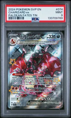 PSA 9 Charizard ex 074 Sv: Scarlet & Violet Promo Cards Holo - Image 1