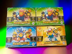 3 BOXES - POKEMON PIKACHU COSPLAY Anime World Cards 120 Sealed Pack - Image 1