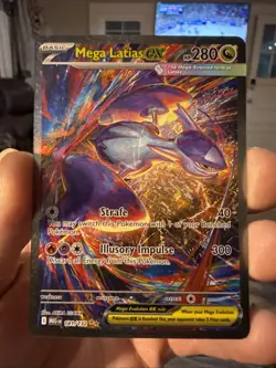 Pokemon Mega Latias EX Full Art Holo Rare Card MEG EN 181/132 English - Image 1