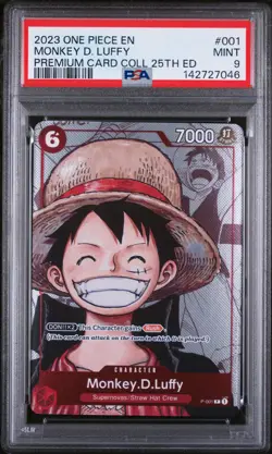 Monkey D. Luffy One Piece Premium Bandai Premium Card Collection PSA 9 - Image 1