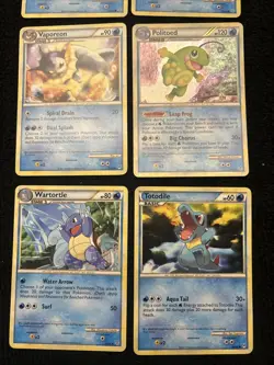 Lot 11: Heart Gold Soul Silver - Unleashed Set - 6 Cards - Pokemon 2010 Water! - Image 3