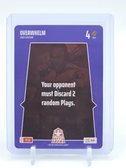 2025 BO JACKSON BATTLE ARENA OVERWHELM 1ST ED #PL-24 PLAY CARD Q3735 - Image 1
