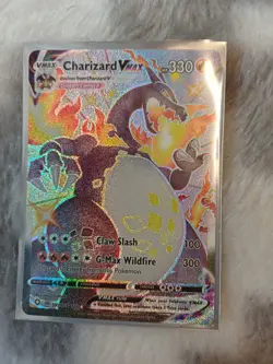 Pokemon Card Charizard VMAX SV107/SV122 Shining Fates Near Mint Pack Fresh - Image 1