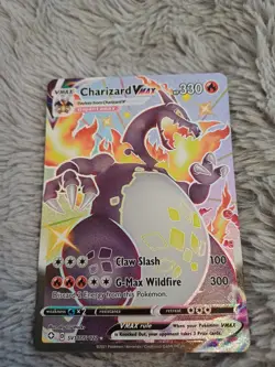 Pokemon Card Charizard VMAX SV107/SV122 Shining Fates Near Mint Pack Fresh - Image 2