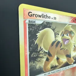 RETIRED Pokemon Card 2007 Growlithe Reverse Holo #89/132 – Secret Wonders - LP - Image 2