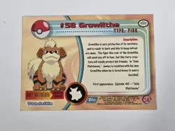 Topps 1999 Growlithe & Arcanine Cards Non Holo Blue Label - Image 2