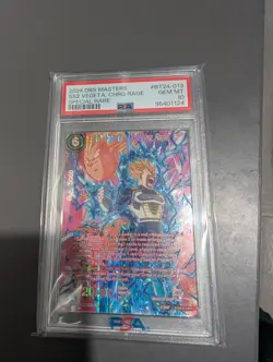 Dragon Ball Super Card Game SS2 Vegeta, Charging Rage bt24 PSA 10 - Image 1
