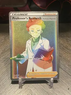 Professors Research 209/202 NM Full Art Secret Rainbow Rare Pokemon Card - Image 1